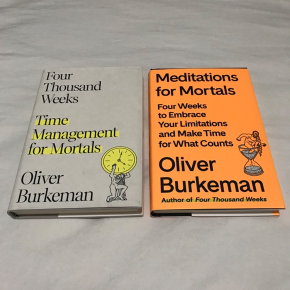 Books by Oliver Burkeman Bundle Lot Time Management and Meditations for Mortals - Picture 3 of 16